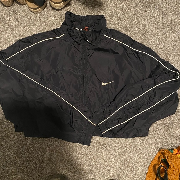 Nike Other - Vintage 90s Nike Windbreaker size Medium black and red tag